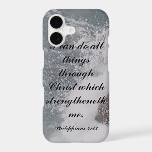 Philippians 4:13 Bible Verse Majestic Ocean Case-