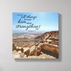 Philippians 4:13 Canvas Wrapped Print
