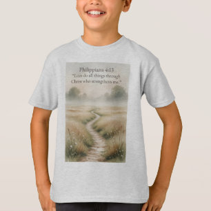 Philippians 4:13 Christian Kid's Tee Shirt