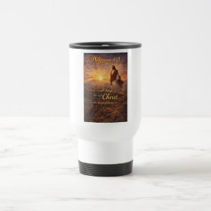 Philippians 4:13 Christian Travel Mug