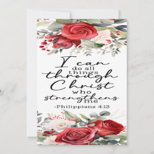 Philippians 4:13 Encouragement Card