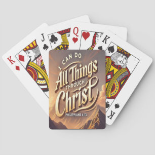  Philippians 4:13 Faithful Victory Playing Cards