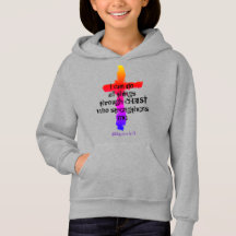Philippians 4:13 Girl's Hoodie