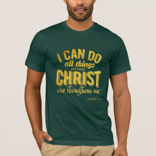 Philippians 4:13 Gold Christiam T-Shirt