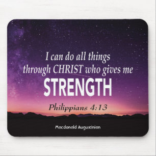 Philippians 4:13 I CAN DO ALL THINGS Personalised Mouse Pad