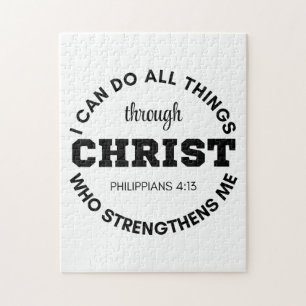 Philippians 4:13 I can do all things Scripture Jigsaw Puzzle