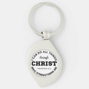 Philippians 4:13 I can do all things Scripture Key Ring