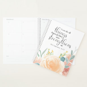 Philippians 4:13 I can do all things through him Planner