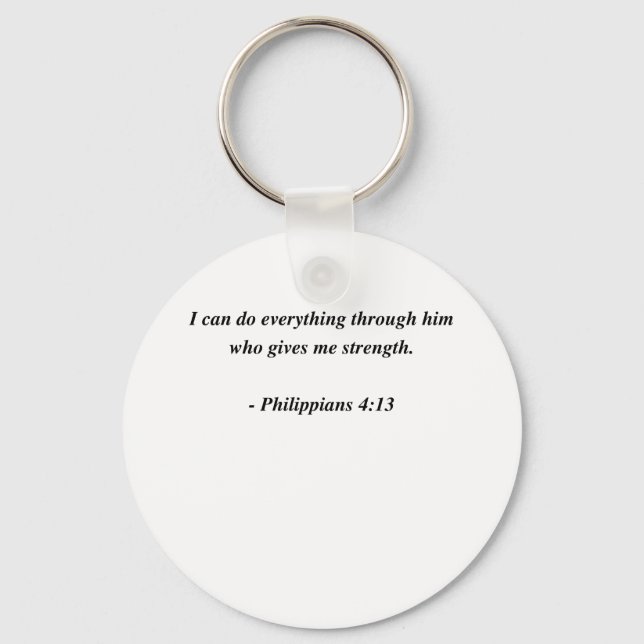 PHILIPPIANS 4:13 KEY RING (Front)