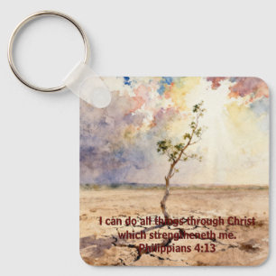 Philippians 4:13 Keychain