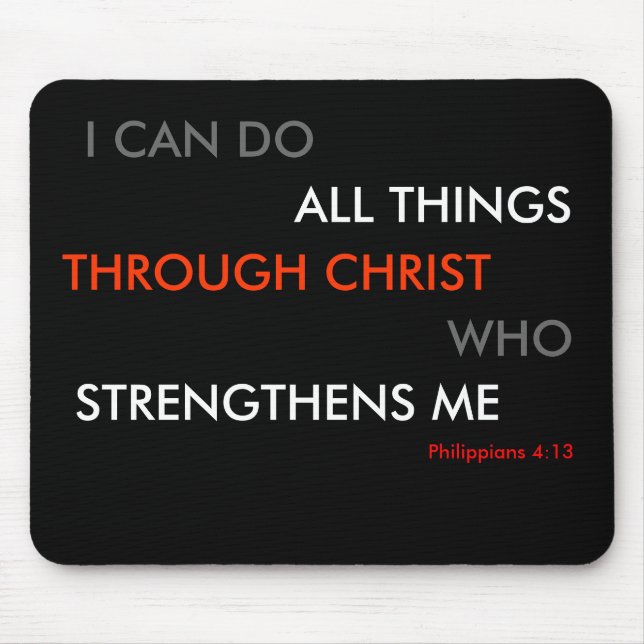 Philippians 4:13 Mouse mat (Front)