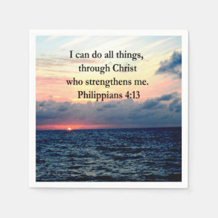 PHILIPPIANS 4:13 NAPKIN