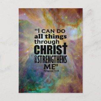 Philippians 4:13 postcard