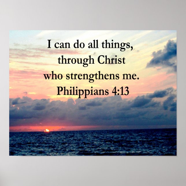PHILIPPIANS 4:13 POSTER (Front)