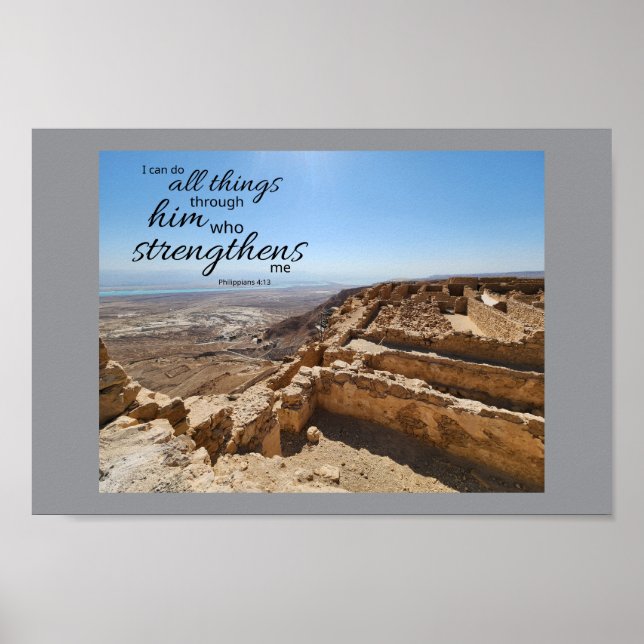 Philippians 4:13 Poster (Front)