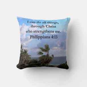 PHILIPPIANS 4:13 PRAYER CUSHION
