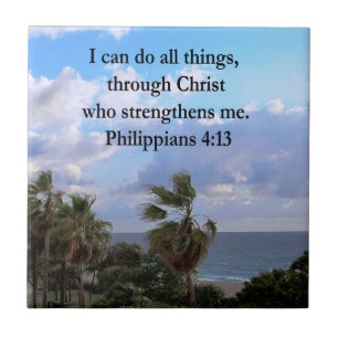 PHILIPPIANS 4:13 PRAYER TILE
