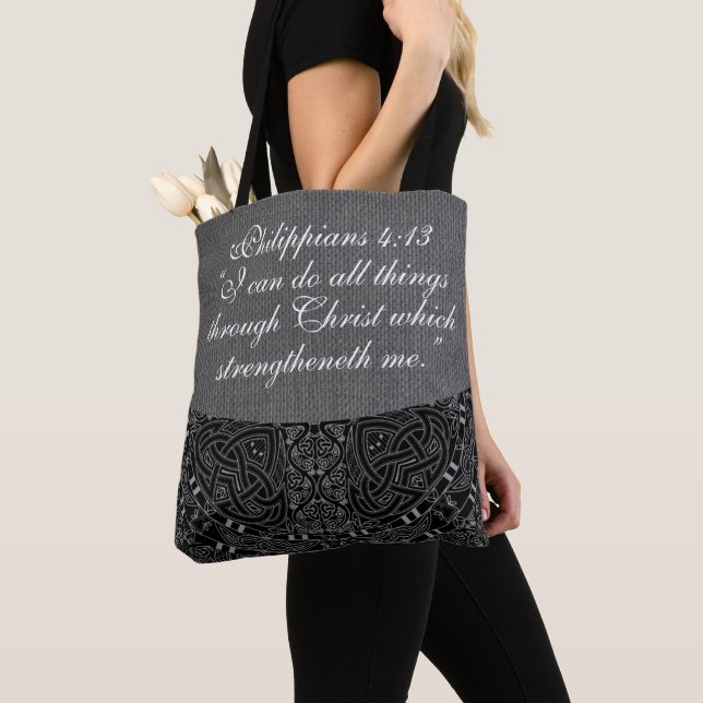 PHILIPPIANS  4:13 TOTE BAG (Close Up)