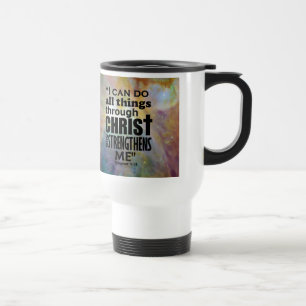 Philippians 4:13 travel mug