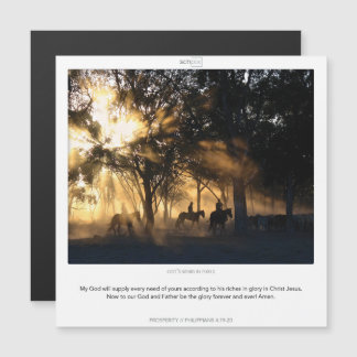 Philippians 4:19-20 PROSPERITY SCRIPIX magnet card