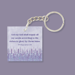 Philippians 4:19 Bible Verse My God Shall Supply Key Ring