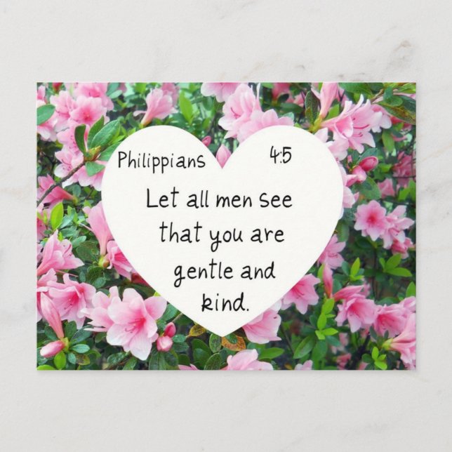 Philippians 4:5 postcard (Front)