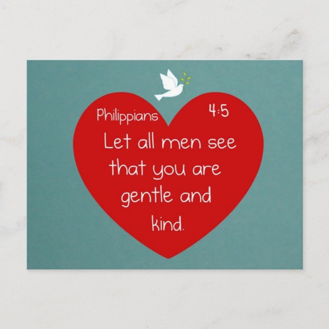 Philippians 4:5 postcard (Front)