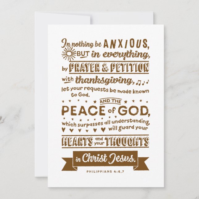 Philippians 4:6, 7 (Front)