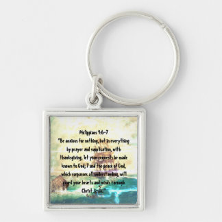 Philippians 4:6-7- God will give you peace  Key Ring