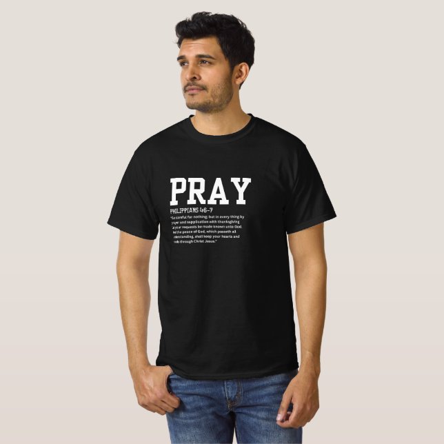 Philippians 4:6–7 Mens T-Shirt (Front Full)