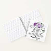 Philippians 4:6-7 Scripture Purple Flowers