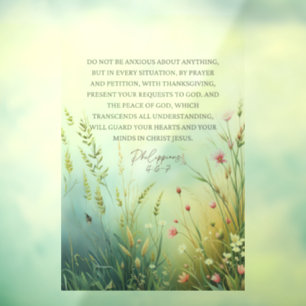 Philippians 4:6-7 Wildflower Bible Verse Christian