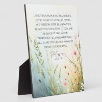 Philippians 4:6-7 Wildflower Bible Verse Christian