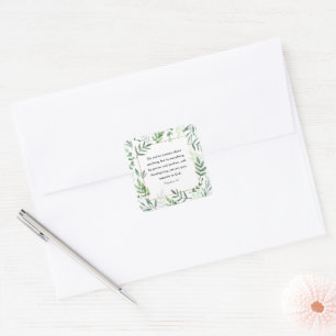 Philippians 4:6, Bible Verse, Square Sticker