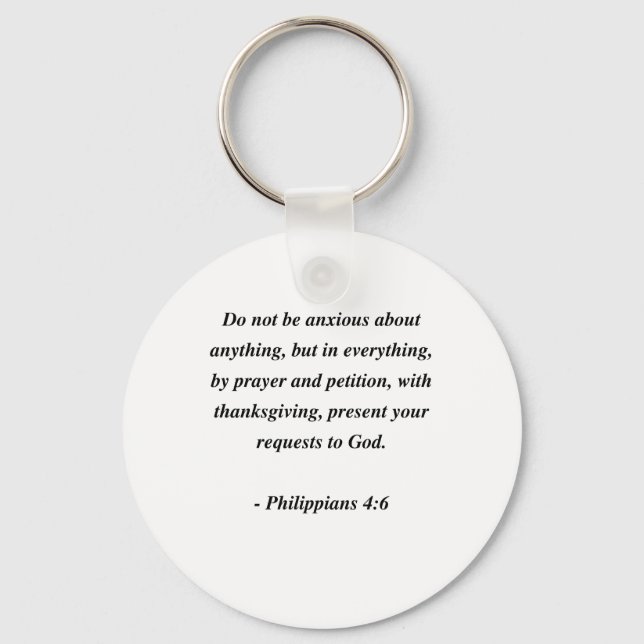 PHILIPPIANS 4:6 KEY RING (Front)