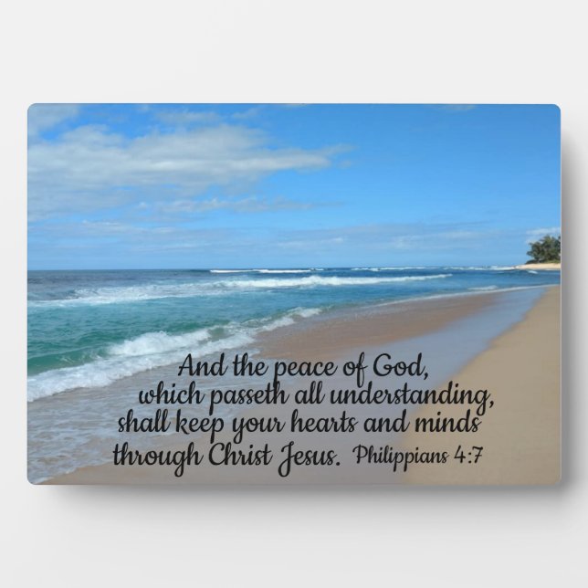 Philippians 4:7 And the peace of God, which  Plaque (Front)