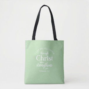 Philippians 4:7   Personalised Christian Gift Tote Bag