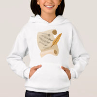 Philippians 4:8 KJV Bible Quote Scroll Girl's