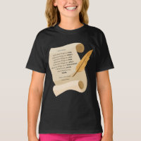 Philippians 4:8 KJV Bible Quote Scroll Girl's