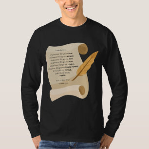 Philippians 4:8 KJV Bible Quote Scroll Men's T-Shirt