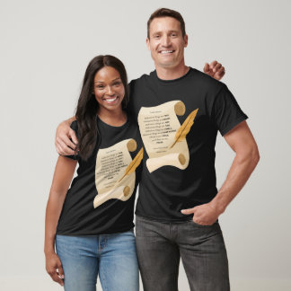 Philippians 4:8 KJV Bible Quote Scroll Unisex T-Shirt