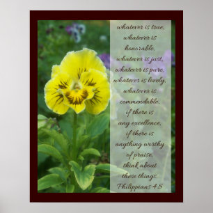 Philippians 4:8 poster