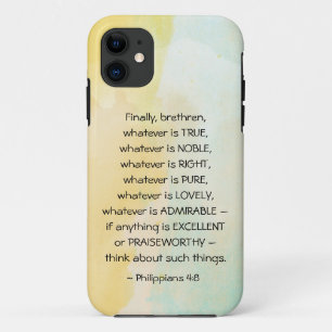 Philippians 4:8 Whatever is True, Case-Mate iPhone Case