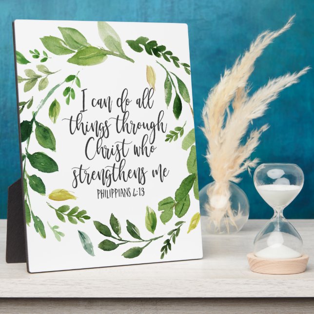 Philippians Bible Scripture verse Inspirational Plaque (Side)