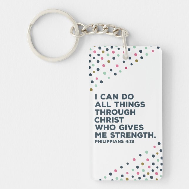 Philippians Women's Christian key chain (Front)
