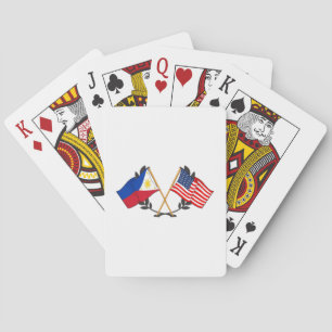 Philippine American Flag Filipino Heritage Vintage Playing Cards