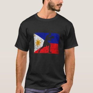 Philippine Boxing Philippine Flag Boxing Filipino  T-Shirt