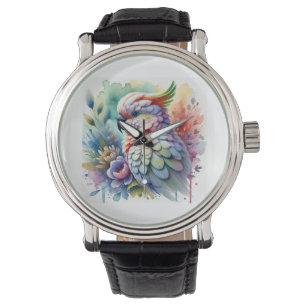 Philippine Cockatoo 221024AREF141 - Watercolor Watch