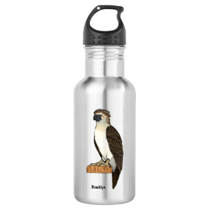 Philippine eagle bird cartoon illustration  532 ml water bottle