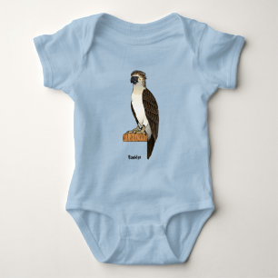 Philippine eagle bird cartoon illustration baby bodysuit